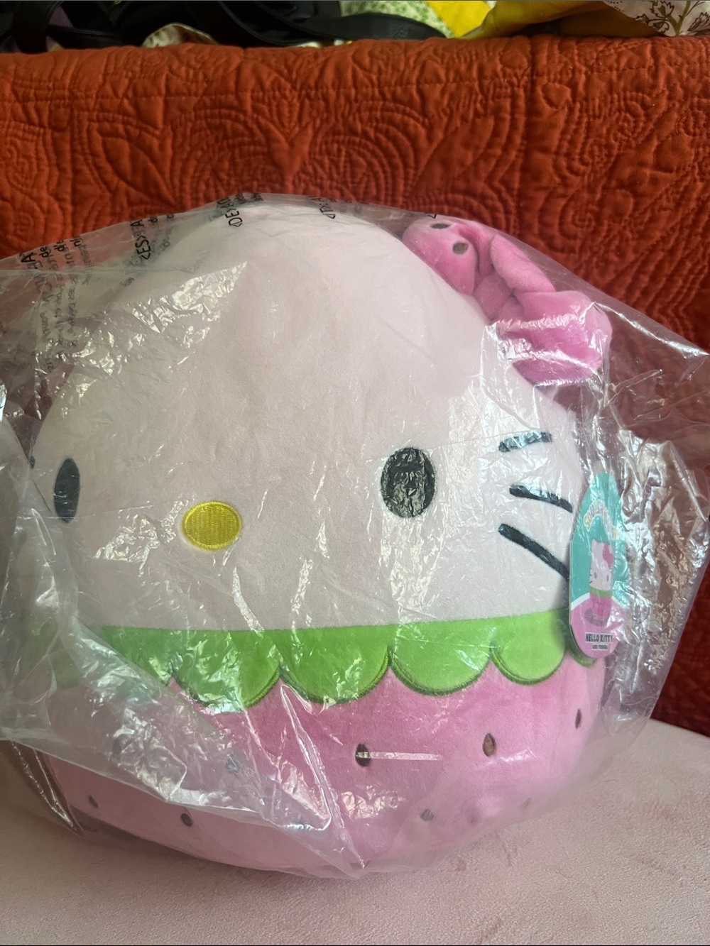 Squishmallows Hello Kitty Strawberry 12”